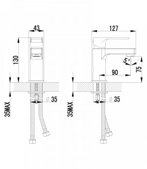 Смеситель для умывальника Lemark LM1506 плюс Грейс