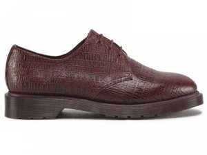 16496601 Oxblood Stencil Emboss Dr Martens