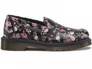 15733001 Addy Black Vintage Rose Dr Martens