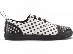 15826101 Aldstud White Black Dots Dr Martens