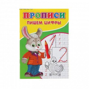 Прописи "Пишем цифры", 14 стр., Учитель