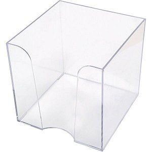 Подставка для бумажного блока, 90 х 90 х 90 мм, прозрачная, Attomex