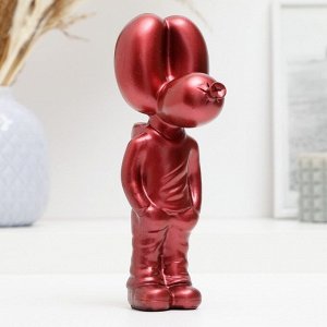Фигура "Собака из шариков" красная, 18х10х6см