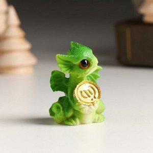 Фигурка полистоун «Лесной дракончик с золотом», 2.5x2.5x4 см, МИКС