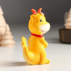 Фигурка полистоун «Маленький дракоша с рожками», 6*4*8 см, МИКС