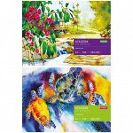 Альбом для акварели 24л., А4, на склейке ArtSpace, блок рис.бум., 180г/м2