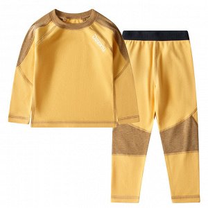 Детский комплект: лонгслив + брюки, цвет жёлтый