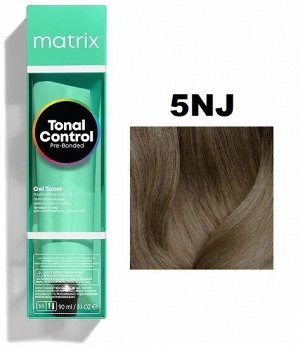 Матрикс Гелевый тонер с кислотным РН для волос 5NJ Светый Шатен натуральный Нефритовый Matrix Tonal Control 90 мл