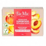 БиоМио, BioMio BIO-SOAP Натуральное мыло ПЕРСИК и ШИ, 90 г