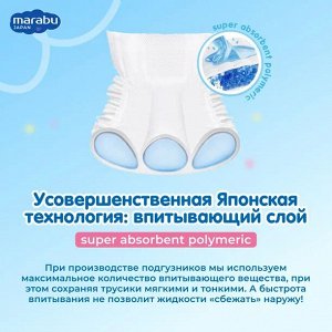 Подгузники-трусики MARABU размер XL (12+кг), 36 шт.