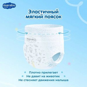 Подгузники-трусики MARABU размер XL (12+кг), 36 шт.