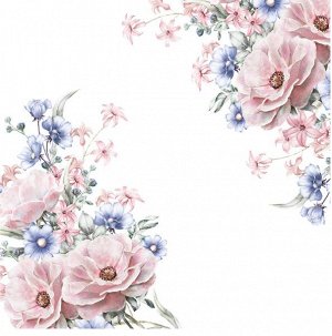 Наклейка интерьерная виниловая "3D Flowers"
