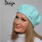 Вязаные, трикотажные шапки весна-осень женские