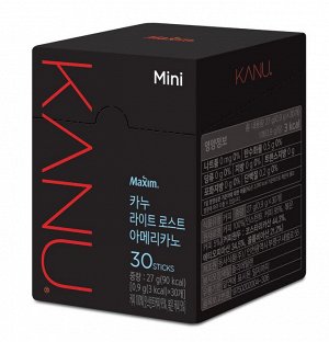 MAXIM KANU MINI LIGHT ROAST AMERICANO Кофе (Американо легкая обжарка) 0,9 г x 30 стиков