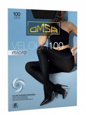 Колготки теплые, Omsa, Velour Micro 100