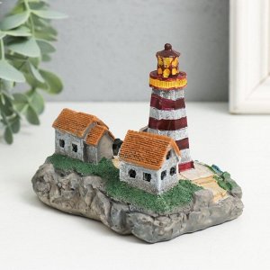 Фигурка для флорариума полистоун «Деревушка у маяка», 10?7?8.5 см, МИКС