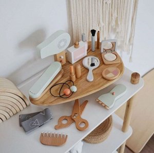 Tinyland Деревянный набор &quot;Парикмахер-визажист&quot; с косметичкой