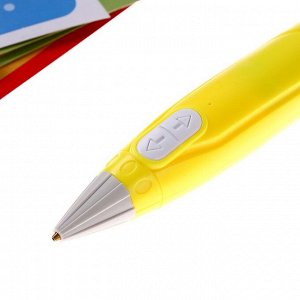 3D ручка «Новый год» набор PСL пластика, мод. PN007, цвет жёлтый