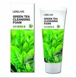 LEBELAGE GREEN TEA CLEANSING FOAM Пенка для умывания с экстрактом зеленого чая 100мл