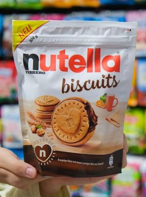 Бисквитные печенье Nutella Biscuits / Нутелла с шоколадной начинкой / Нутела из Европы 304 гр