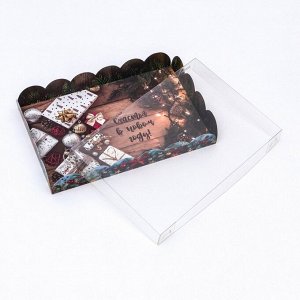 Коробка для печенья «Счастья в Новом году», 22*15*3 см