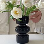 Фигурная стеклянная ваза, французский стиль (видео)