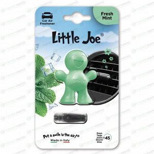 Ароматизатор в дефлектор Drive Int Little Joe Classic Fresh Mint (Мята), полимерный, 12г, арт. LJMB008