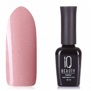 База для гель лака камуфлирующая с шиммером каучуковое с кальцием IQ BEAUTY, Имбирный капучино, 10 мл №07