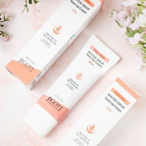 Jigott Крем для лица увлажняющий с центеллой азиатской / Daily Real Cica Water Drop Tone Up Cream, 50 мл