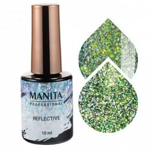 Manita Professional Гель-лак для ногтей светоотражающий с хлопьями юки / Multichrome Reflective №06, 10 мл