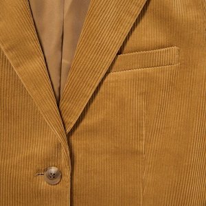 Женский вельветовый пиджак, коричневый