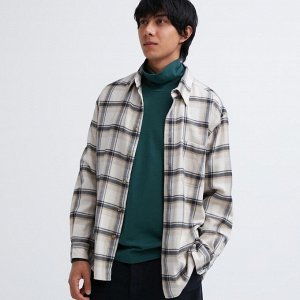 UNIQLO Мужская вололазка Soft Touch T, темно зеленый