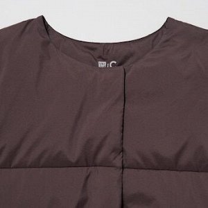 Женская пуховая куртка, темно коричневый