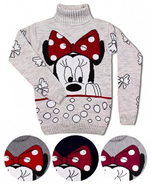 3568-ПВ17, Вязаный свитер для девочки