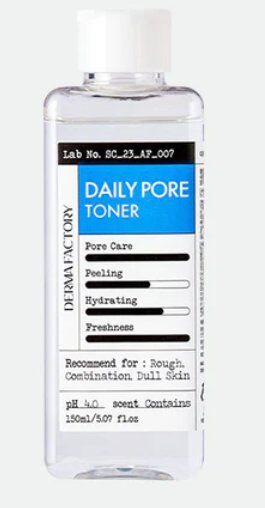 DERMA FACTORY. Тонер для очищения пор с AHA, BHA, PHA, LHA кислотами, Daily Pore Toner 150 мл-1