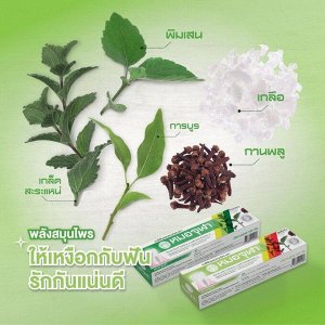 Тайская травяная зубная паста с экстрактами трав 40 гр / Moa Jula Herbal Toothpaste (Original Formula) 40g
