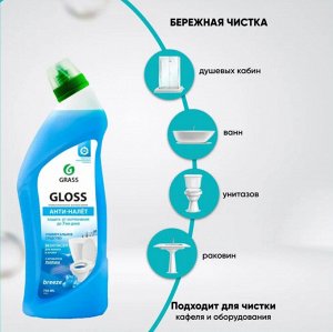 Чистящий гель для ванны и туалета "Gloss breeze" 750 мл