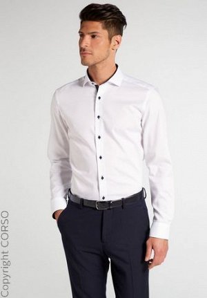 рубашка бренд Eterna FM Рубашка с длинным рукавом (Langarm Hemd)Цвет изделия: белый Бренд: Eterna FM Диапазон: He. Рубашки Размерная категория: Обычные размеры. Посадка по производителю: SLIM FIT, вор