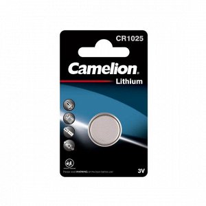 Элемент литиевый Camelion CR1025 (1-BL) цена за штуку