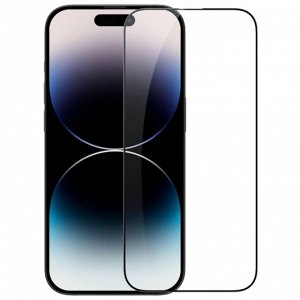 Защитное стекло, прозрачное, черная рамка для iPhone 15 Pro