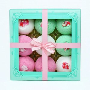 Laboratory Katrin Набор бомбочек для ванны с морской солью Candy bath bar &quot;Merci&quot; 9шт по 40 г