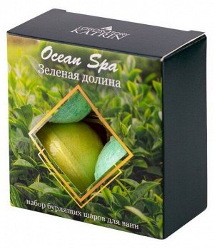 Набор бомбочек для ванн Ocean Spa, «Зеленая долина», 4 х 40 г