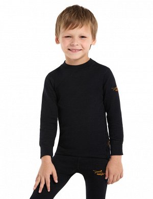 Термофутболка для мальчиков с длинным рукавом серии ACTIVE KIDS, цвет черный