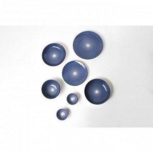 Миска керамическая Доляна «Бодом», 150 мл, d=9,5 см, цвет синий