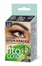 Краска-крем  д/бровей и ресниц &quot;Fito color&quot; т.графит(на 2 прим,), 2х2мл /24/ арт. 1214