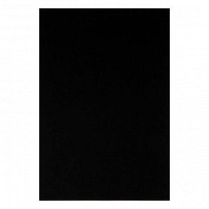 Картон цветной двусторонний А4, тонированный в массе, 10 листов, 180 г/м2, чёрный