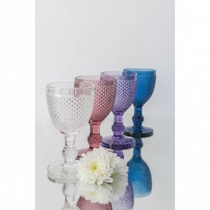 Набор бокалов из стекла Magistro «Вилеро», 280 мл, 2 шт, цвет розовый