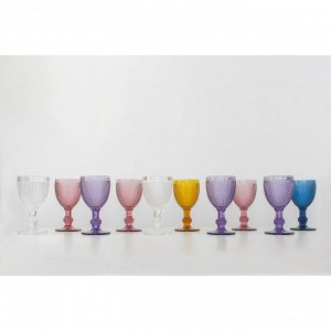 Набор бокалов из стекла Magistro «Вилеро», 280 мл, 2 шт, цвет розовый