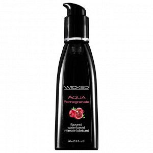 Лубрикант со вкусом граната WICKED AQUA Pomegranate 60 мл