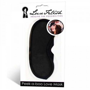 Маска черная на глаза PEEK-A-BOO LOVE MASK